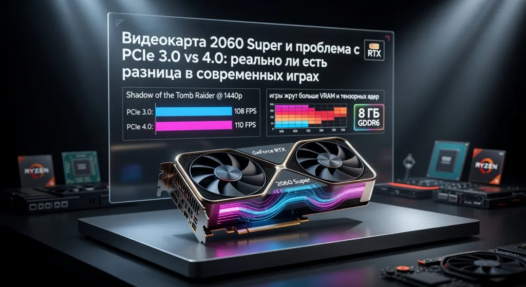 Видеокарта 2060 Super и проблема с PCIe 3.0 vs 4.0: реально ли есть разница в современных играх