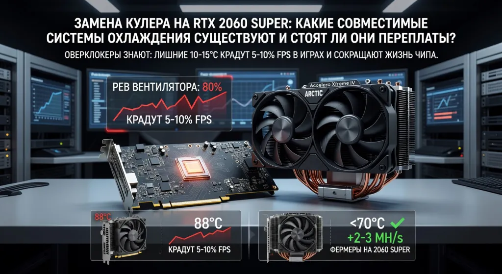 Замена кулера на RTX 2060 Super: какие совместимые системы охлаждения существуют и стоят ли они переплаты