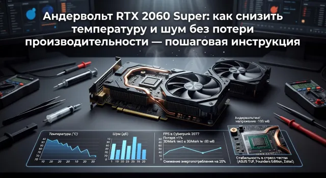 Андервольт RTX 2060 Super: как снизить температуру и шум без потери производительности — пошаговая инструкция