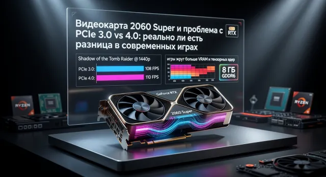 Видеокарта 2060 Super и проблема с PCIe 3.0 vs 4.0: реально ли есть разница в современных играх