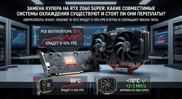Замена кулера на RTX 2060 Super: какие совместимые системы охлаждения существуют и стоят ли они переплаты